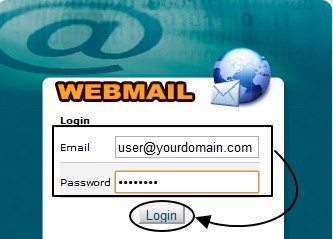 ภาพการล็อคอินเข้าใช้งาน Webmail