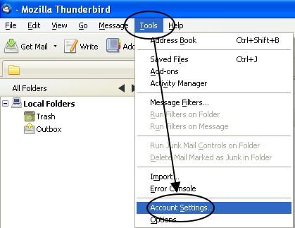 การตั้งค่า Mozilla Thunderbird-1